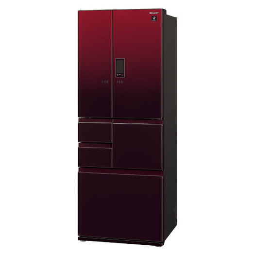 【標準設置対応付】シャープ 冷蔵庫 502L フレンチドア 6ドア グラデーションレッド SJ-AF50H-R2