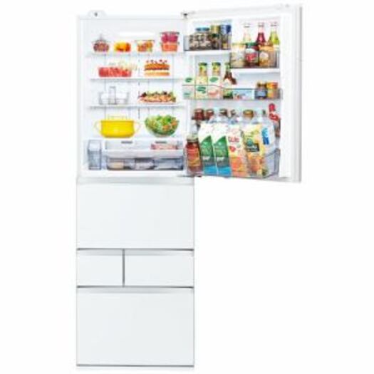 【標準設置対応付】東芝 冷蔵庫（501L・右開き） 5ドア VEGETA クリアグレインホワイト GR-T500GZ（UW）2