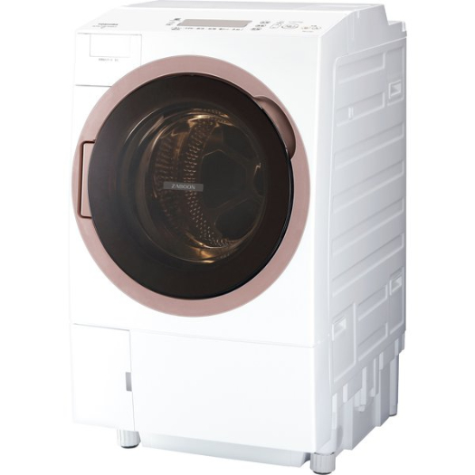 【標準設置対応付】東芝 TW-127XH1L-W ドラム式 ZABOON 洗濯12kg/乾燥7kg 左開き グランホワイト