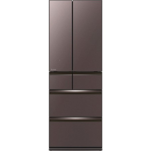 【標準設置対応付】三菱電機 MR-WXD52G-XT 冷蔵庫（517L・フレンチドア）6ドア フロストグレインブラウン1