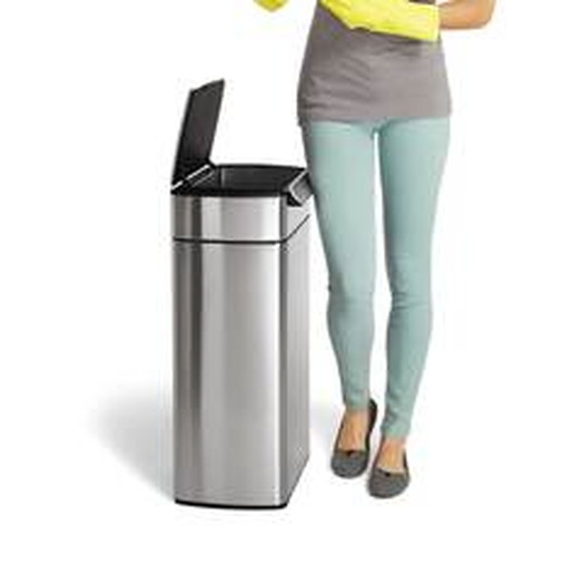 【simplehuman】シンプルヒューマン タッチバーカン 40L シルバー3