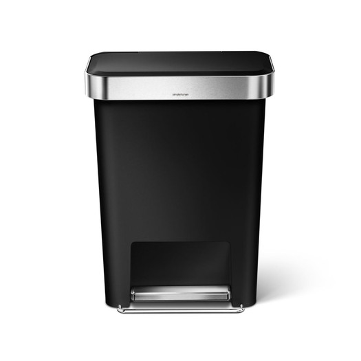 【simplehuman】シンプルヒューマン プラスチックレクタンギュラ－ステップカン 45L ブラック2