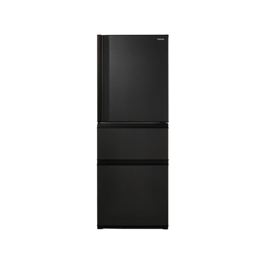 【標準設置対応付】東芝 冷蔵庫 （326L・右開き） 3ドア VEGETA マットチャコール GR-S33SC（KZ）