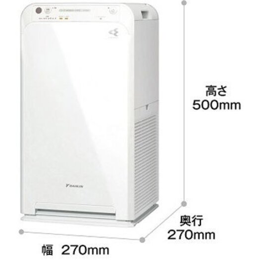 【ダイキン】MC55Y-W ストリーマ空気清浄機 25畳まで ホワイト2