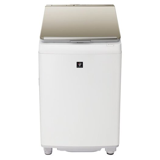 【標準設置対応付】シャープ ES-PW8E-N [縦型洗濯乾燥機 洗濯8.0kg/乾燥4.5kg ゴールド系]3