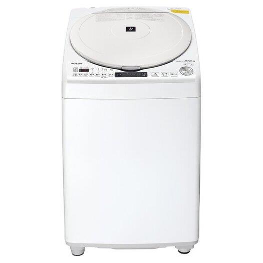 【標準設置対応付】シャープ ES-TX8E-W [縦型洗濯乾燥機 洗濯8.0kg/乾燥4.5kg ホワイト系]