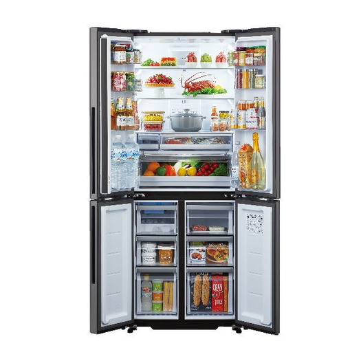 【標準設置対応付】アクア AQR-TZA42K（DS） 冷蔵庫（420L・フレンチドア） 4ドア ダークシルバー3