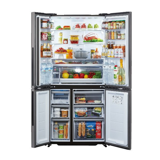 【標準設置対応付】アクアAQR-TZA51K（DS） 薄型大容量冷蔵庫（512L・フレンチドア） 4ドア ダークシルバー2