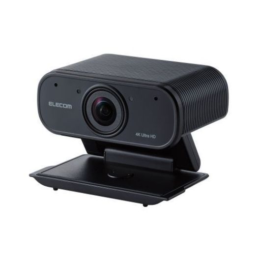 【エレコム】UCAM-CX80FBBK WEBカメラ 4K対応 830万画素 オートズーム機能付 ブラック2