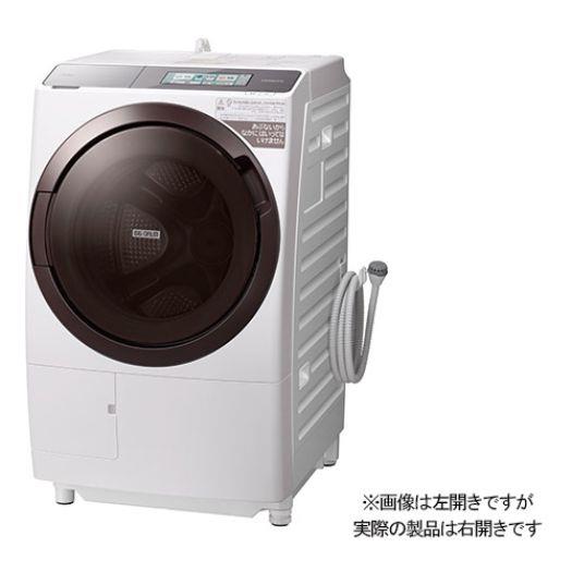 【標準設置工事付】日立 BD-STX110GR W ドラム式洗濯乾燥機 右開き 除菌機能 ホワイト