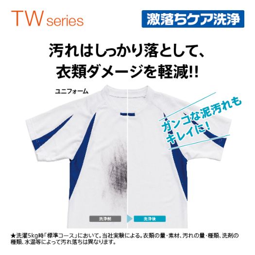 【標準設置対応付】AQUA AQW-TW11M W [縦型洗濯乾燥機 洗濯11kg/乾燥5.5kg ホワイト系3