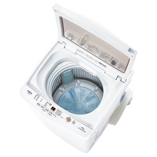 【標準設置工事付】AQUA AQW-P7M（W） 簡易乾燥機能付き洗濯機 洗濯7.0kg2