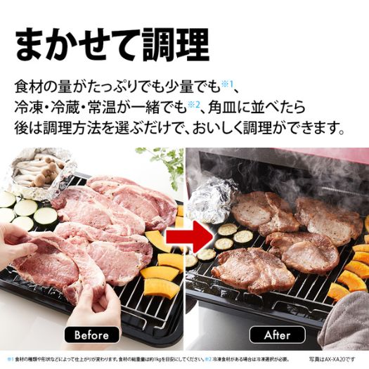 【シャープ】AX-HA20-W ウォーターオーブン HEALSIO 30L ホワイト系3