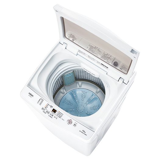 【標準設置工事付】AQUA AQW-S7M（W） 簡易乾燥機能付き洗濯機 洗濯7.0kg2