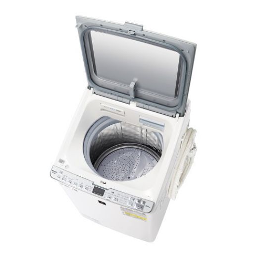 【標準設置対応付】シャープ ES-PX8F-W 縦型洗濯乾燥機 洗濯8.0kg/乾燥4.5kg 除菌機能 ホワイト系2