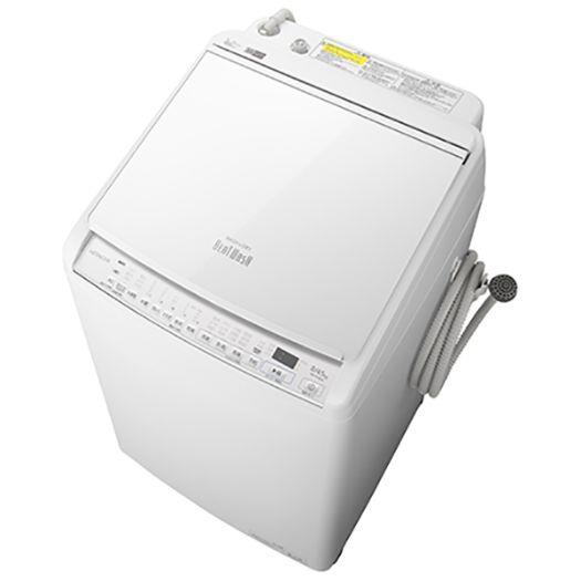 【標準設置対応付】日立 BW-DV80G W 縦型洗濯乾燥機 ビートウォッシュ 洗濯8kg 乾燥4.5kg 除菌機能 ホワイト