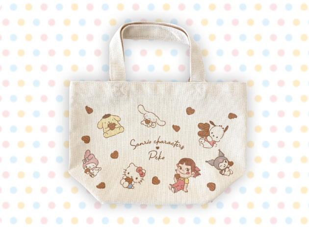 ［不二家］ ランチバッグ PEKO×サンリオキャラクターズ ハート