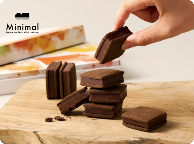 ［ミニマル ビーン トゥ バー チョコレート］ チョコレートサンドクッキー