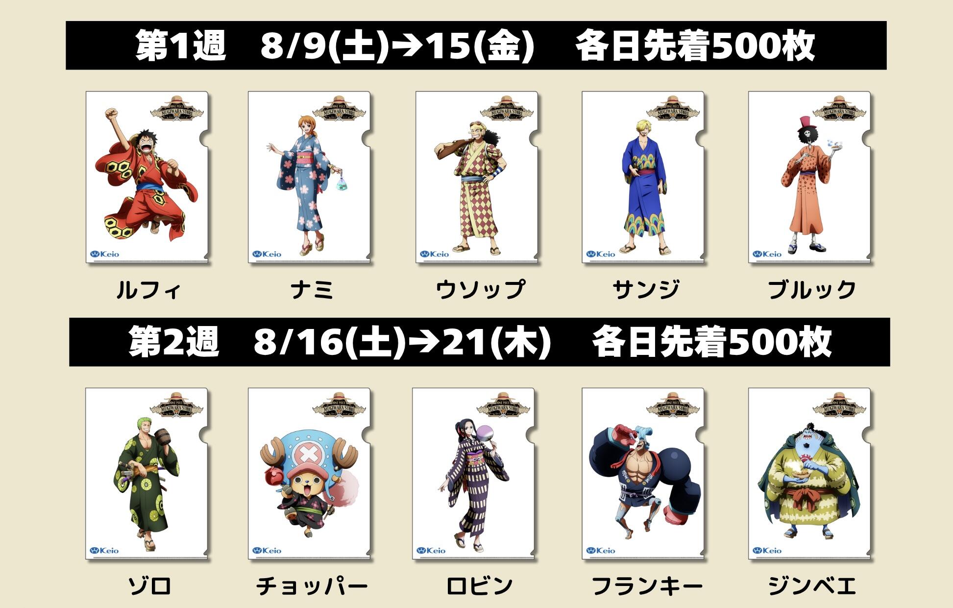 Meet the ONE PIECE  ワーコレ　スタンプラリー特典　セット 出張店 ONE PIECE 麦わらストア 新宿 | 京王百貨店 新宿店